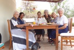 With friends in Gaborone